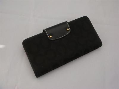 discounted coach wallets - 41986 black/golden